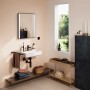 hansgrohe Xanuia Q Waschtisch Compact 550/370 mit Hahnloch und Überlauf, SmartClean