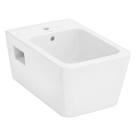 hansgrohe EluPura Original Q Wand Bidet 540 mit Hahnloch und Überlauf, HygieneEffect