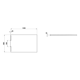 LAUFEN NIA Duschwanne 120 x 80 cm