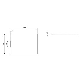 Receveur de douche LAUFEN NIA 120 x 90 cm