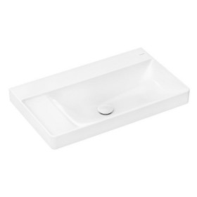 hansgrohe Xelu Q Waschbecken mit Ablage links 80 x 48 cm ungeschliffen, ohne Hahnloch