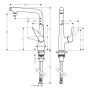 hansgrohe Talis Select M51 Einhebel-Küchenarmatur 300, Eco, 1jet
