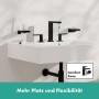 hansgrohe Tecturis E 3-Loch Waschtischarmatur 150 wassersparend+ mit Push-Open Ablaufgarnitur
