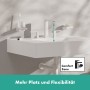 hansgrohe Tecturis E 3-Loch Waschtischarmatur 150 wassersparend+ mit Push-Open Ablaufgarnitur