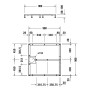 Duravit Fußgestell für Stonetto Duschwanne 90 x 90 cm