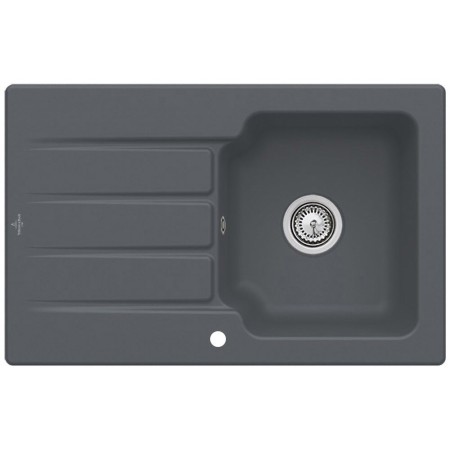 Villeroy & Boch Architectura 45 Einbauspüle, mit Ablaufgarnitur mit Handbetätigung, reversibel