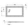 Duravit Tempano Duschwanne 140 x 75 cm