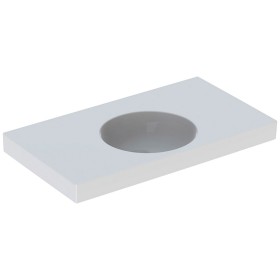 Geberit Preciosa II Waschtisch 90 x 50 cm ohne Hahnloch und Überlauf