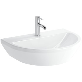 VitrA Integra Waschtisch 65 cm, ohne Überlaufloch, 1 Hahnloch mittig