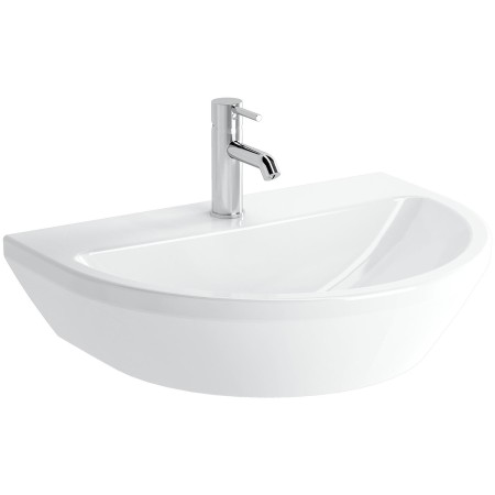 VitrA Integra Waschtisch 65 cm, ohne Überlaufloch, 1 Hahnloch mittig