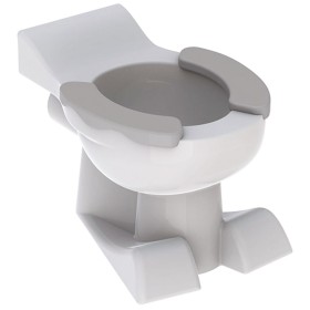 Geberit Bambini Stand-WC für Kinder mit Sitzauflagen, Tiefspüler