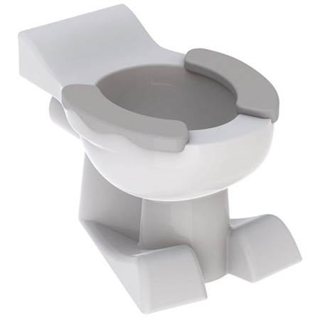 Geberit Bambini Stand-WC für Kinder mit Sitzauflagen, Tiefspüler