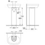 GROHE Euro Keramik Standsäule für Waschtisch