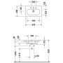 Duravit DuraStyle Möbelwaschtisch Compact 63,5 cm mit einem Hahnloch