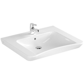 VitrA Conforma Waschtisch 65 x 56/52 cm mit Hahnloch, ohne Überlauf