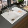 Villeroy & Boch Subway 45 Compact Einbauspüle, Ablaufgarnitur mit Excenterbetätigung, Becken links