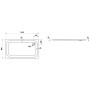 LAUFEN Platina Duschwanne XXL 140 x 80 cm ohne Antislip