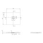 Villeroy & Boch Squaro Infinity Duschwanne, 90 x 80 x 4 cm