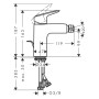 hansgrohe Logis Einhebel Bidetarmatur 100