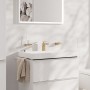 hansgrohe Tecturis E Einhebel-Waschtischarmatur 80 CoolStart mit Zugstangen-Ablaufgarnitur