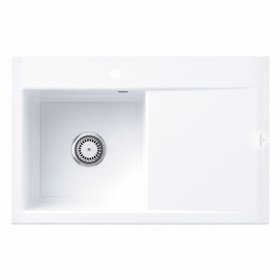 Villeroy & Boch Subway Style 45 Einbauspüle, Ablaufgarnitur mit Handbetätigung, Becken links