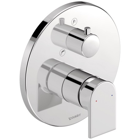 Duravit Tulum Einhebel-Wannenmischer, Unterputz, mit Umstellventil und Sicherungskombination