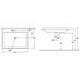 GROHE Cube Keramik Einbauwaschtisch von oben 60 cm