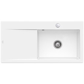 Évier encastrable Villeroy & Boch Subway Style 60, bonde avec commande excentrée, cuve à droite