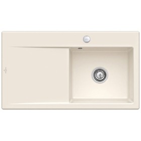 Évier encastrable Villeroy & Boch Subway Style 50, bonde avec commande excentrée, cuve à droite