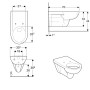 Geberit Renova Comfort Wand-WC, Tiefspüler