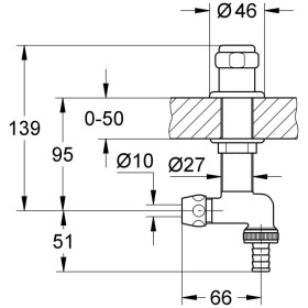 Robinet de sous-table GROHE Eggemann WAS DN 15