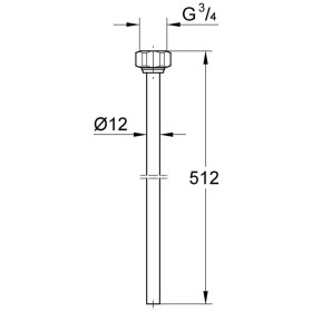 Tube de raccordement GROHE Eggemann WAS DN 20