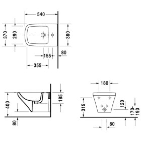 Duravit DuraStyle Bidet mural