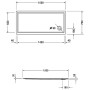 Duravit Starck Slimline Duschwanne Rechteck 150 x 70 cm