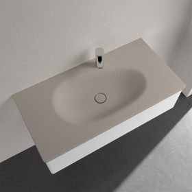 Villeroy & Boch Antao Schrankwaschtisch 100 x 50 cm, ohne Überlauf, mit 1 Hahnloch
