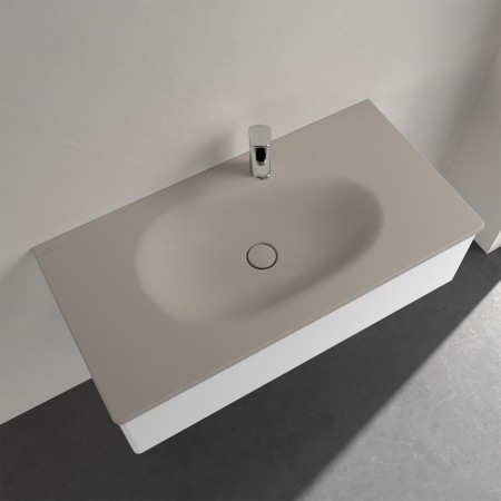 Villeroy & Boch Antao Schrankwaschtisch 100 x 50 cm, ohne Überlauf, mit 1 Hahnloch