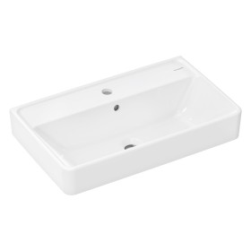 hansgrohe Xanuia Q Lavabo Compact 650/390 avec Trou de Robinet et Trop-plein, SmartClean