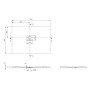 Villeroy & Boch Squaro Infinity Duschwanne, 130 x 90 x 4 cm