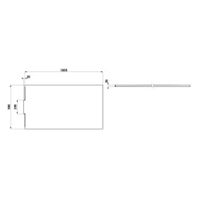 Receveur de douche LAUFEN NIA 160 x 90 cm