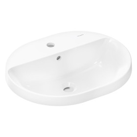 hansgrohe Xuniva U Lavabo da incasso 55 x 45 cm, con 1 foro per rubinetto e troppopieno