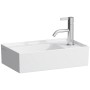 LAUFEN Kartell Handwaschbecken 46 x 28 cm mit 1 Hahnloch, Armaturenbank rechts