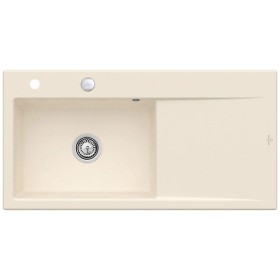 Villeroy & Boch Subway Style 60 FLAT flächenbündige Spüle, Ablaufgarnitur mit Excenterbetätigung, Becken links