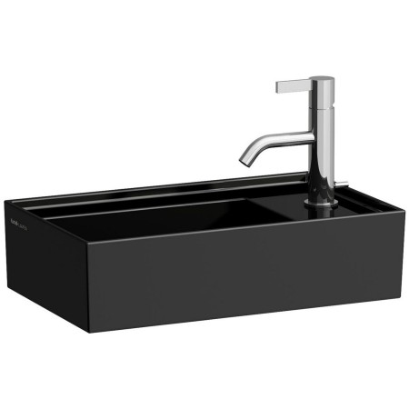LAUFEN Kartell Handwaschbecken 46 x 28 cm mit 1 Hahnloch, Armaturenbank rechts