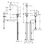 hansgrohe Metris Select M71 2-Loch Einhebel-Küchenmischer 200, Ausziehbrause, 2jet, sBox