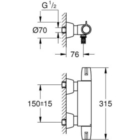 Miscelatore termostatico per lavabo GROHE Grohtherm Special