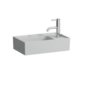 LAUFEN Kartell Handwaschbecken 46 x 28 cm mit 1 Hahnloch, Armaturenbank rechts
