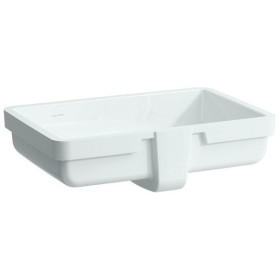 LAUFEN Living City Einbauwaschtisch 53,5 cm mit glasierter Unterseite, mit Überlauf, ohne Hahnlochbohrung