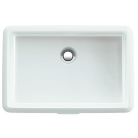 Vasque encastrée LAUFEN Living City 53,5 cm avec dessous émaillé, avec trop-plein, sans trou de robinet