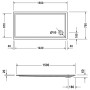Duravit Starck Slimline Duschwanne Rechteck 150 x 75 cm mit Antislip