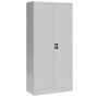 Wolfstahl Werkstatt Stahlschrank - Materialschrank Lichtgrau abschliessbar 92x42x195cm, zerlegt